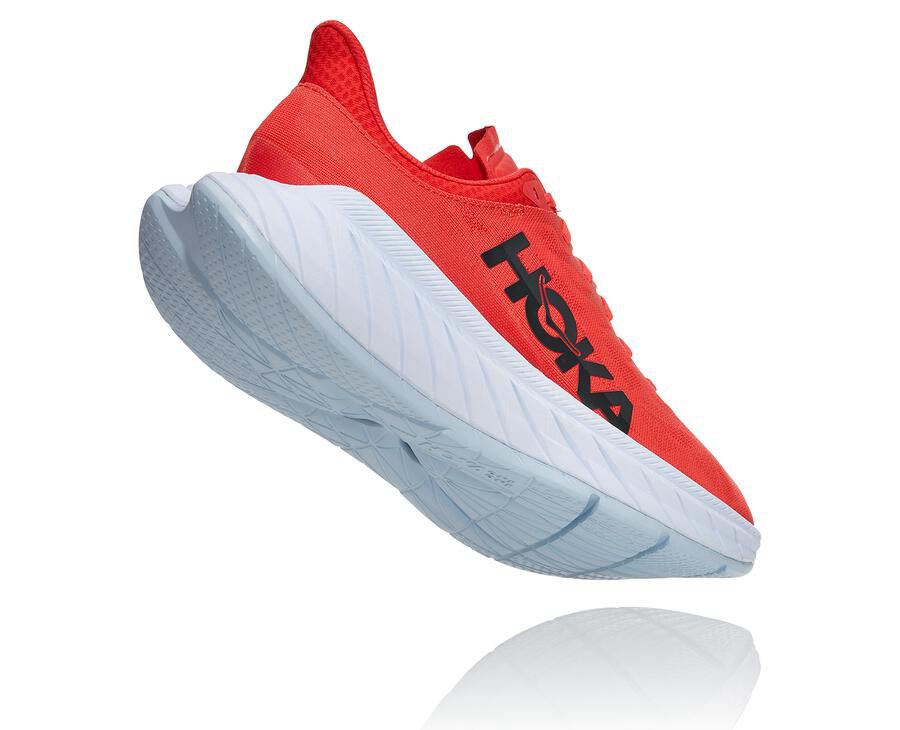 Zapatillas Running Hoka One One Hombre - Carbon X 2 - Rojas/Blancas - CNF143692